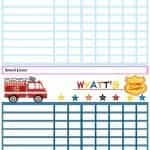 Free printable chore charts for kids