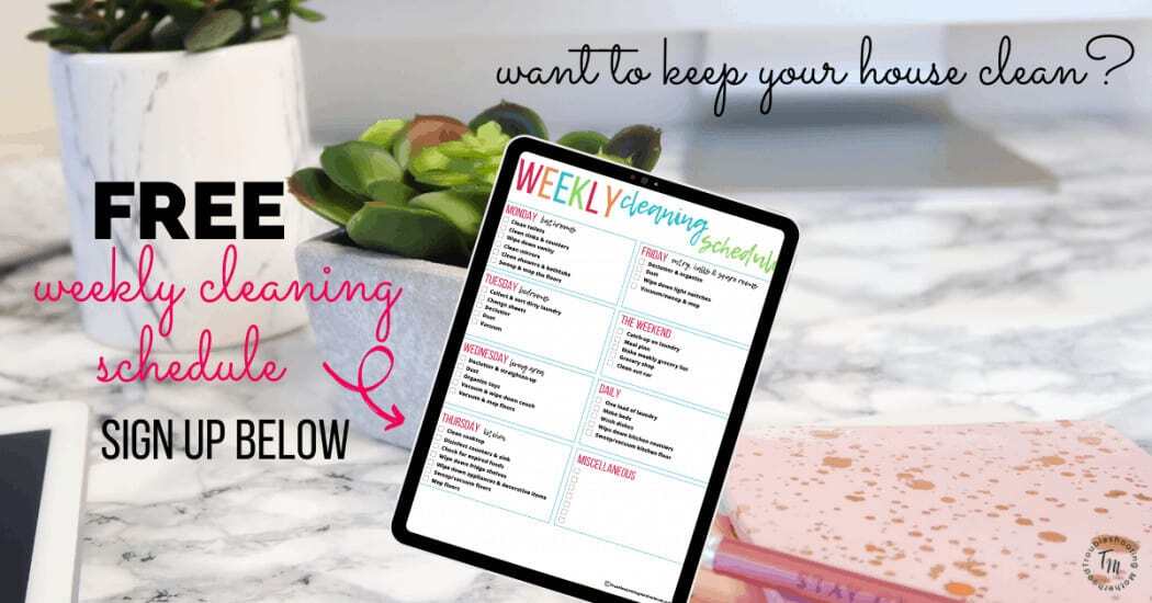 Weekly Cleaning Checklist Printable