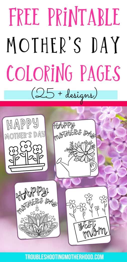 Happy Mothers Day Coloring Pages | Free Printable - Troubleshooting ...