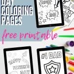 all about my dad father's day printables for kids