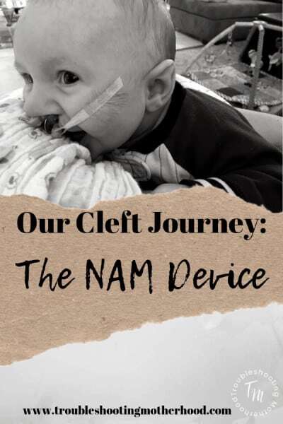 Our third child was born with a surprise bilateral cleft lip and palate. We decided to go ahead with the NAM device because of its benefits for cleft repair surgery. #cleftstrong #cleftlipandpalate