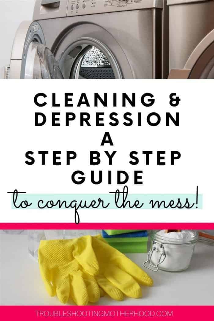 messy house cleaning plan for overwhelmed moms step by step