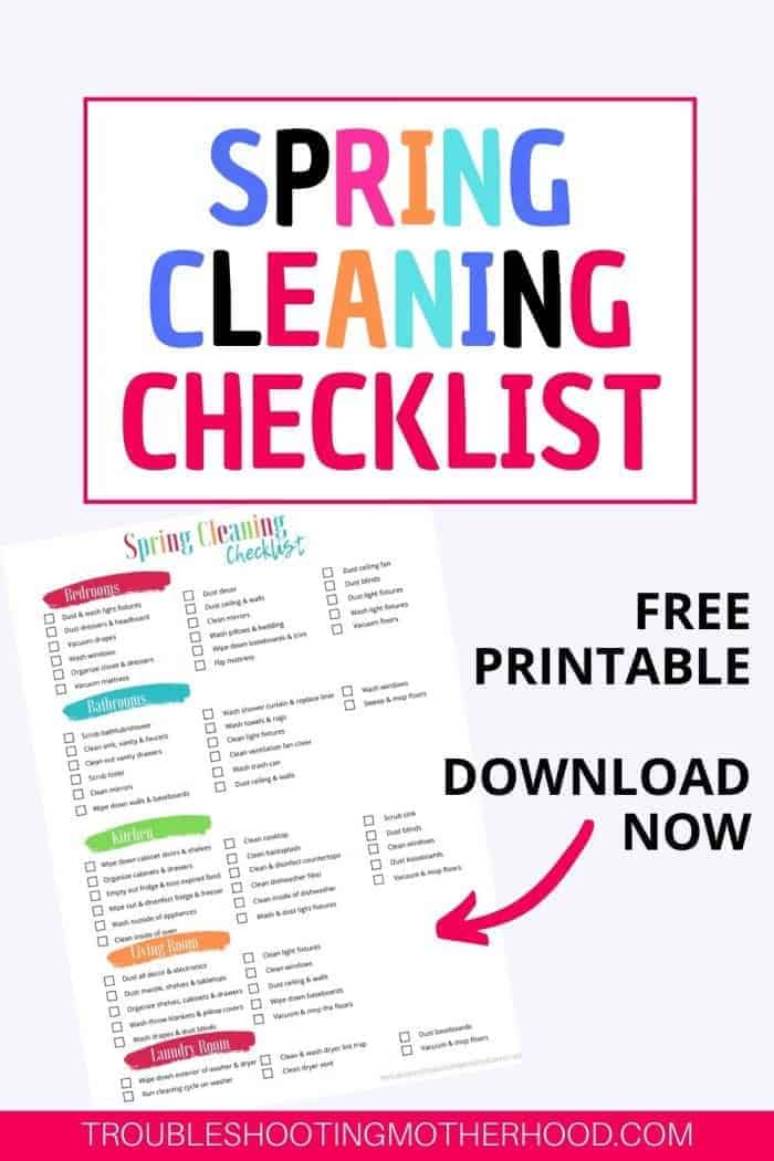 Spring cleaning checklist
