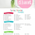 spring cleaning checklist