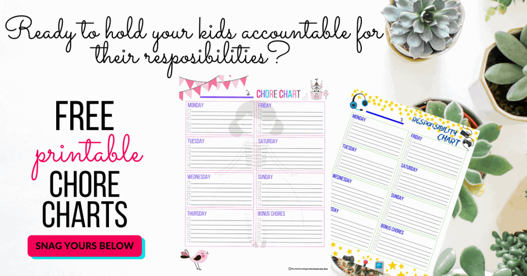 Free Printable Chore Charts