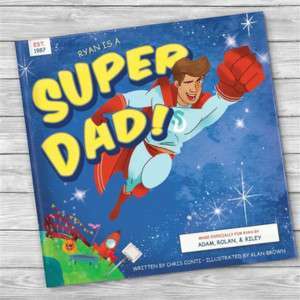 FATHER'S Day gift guide. Image of book called "Super Dad"