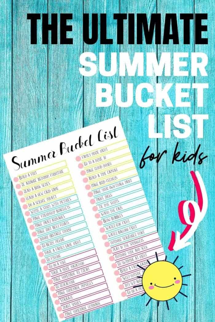 The ultimate summer bucket list image