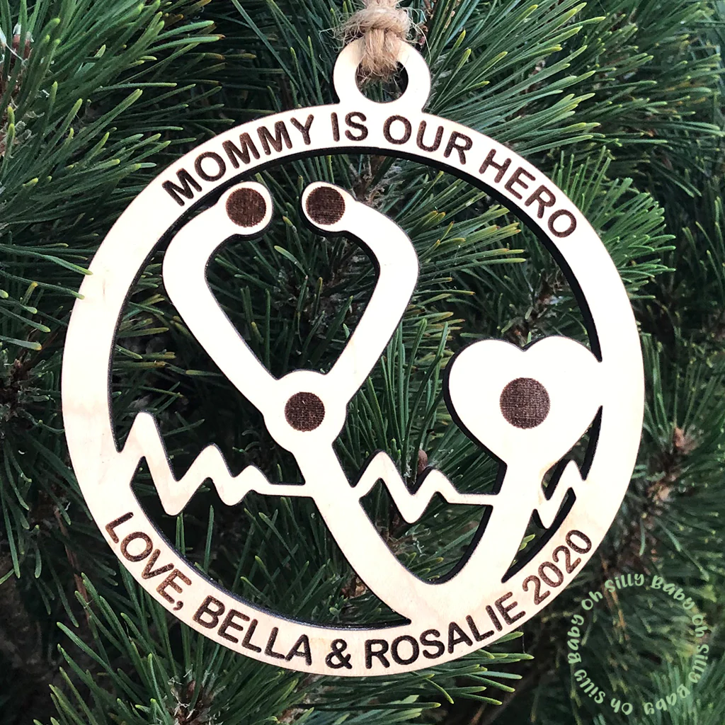 personalized nurse ornament