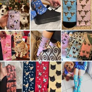 Socks with pictures of pets on them gift idea for pet lover.