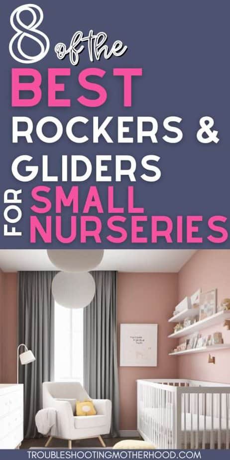 The best rockers and gliders for small nurseries pin image of nursery.
