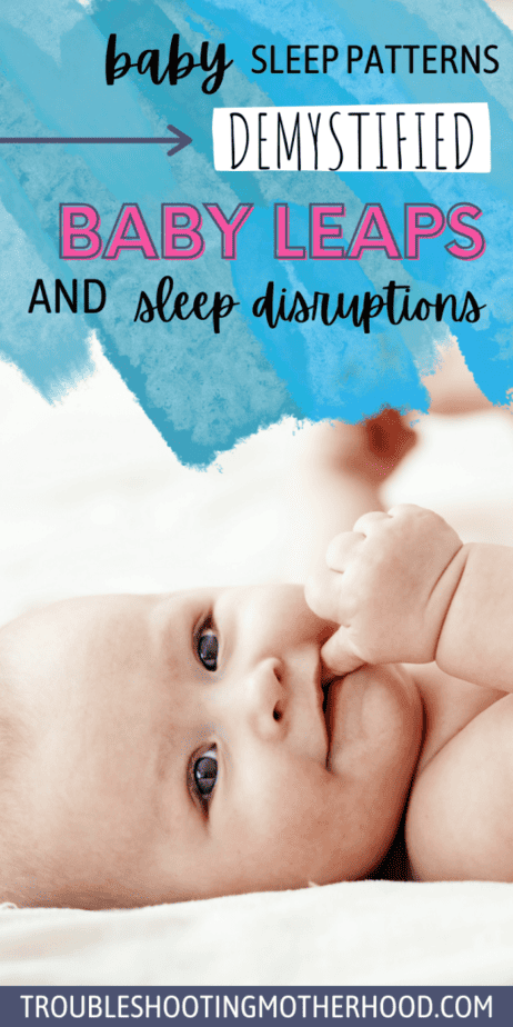 baby on back smiling. do babies need more sleep during leaps.