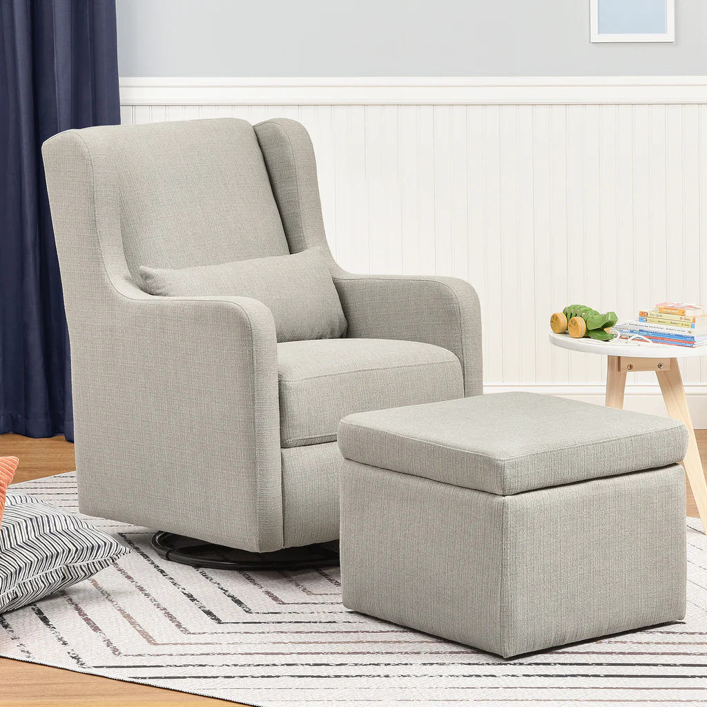 Carter s by DaVinci Adrian Swivel Glider with Storage Ottoman