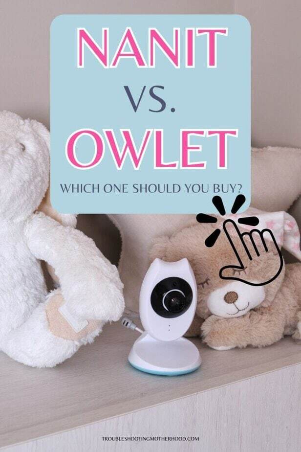 Nanit vs Owlet baby monitor comparison showing two smart baby monitor systems used to monitor baby anywhere.